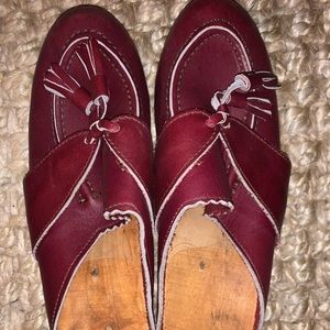 Vintage Wooden Swedish Clogs 1970’s - Size 36 can fit 5.5 to 6 in US - redbrown